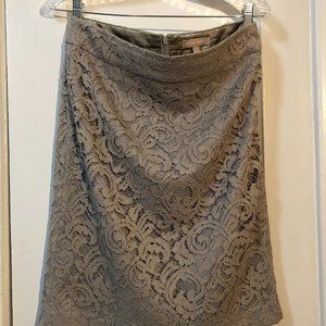 Banana Republic gray lace pencil skirt size 6